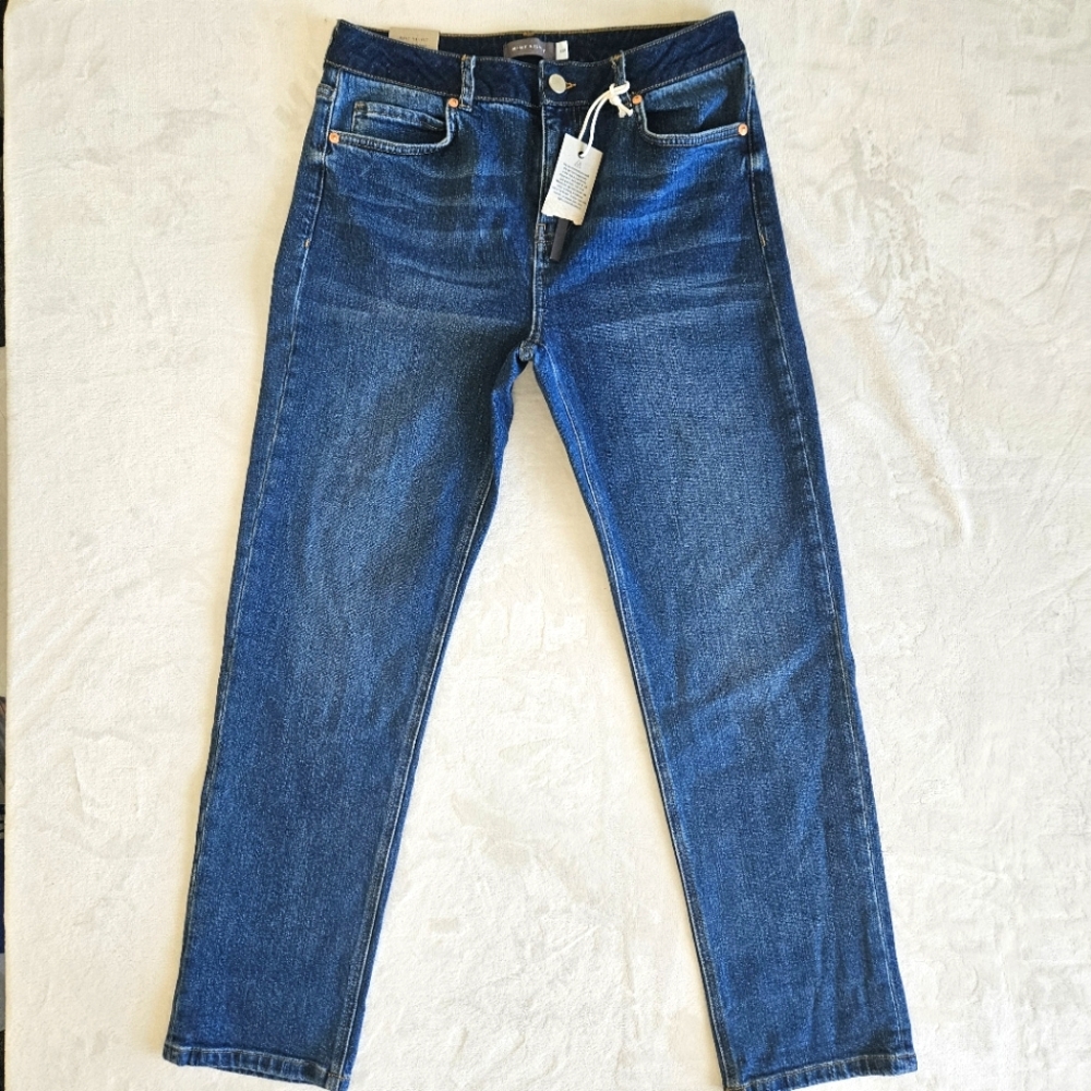NWT Mint Velvet Dakota Boyfriend Blue Jeans Denim US size 8 New
